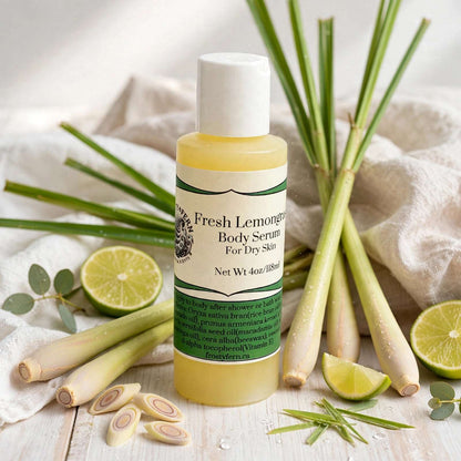 Fresh Lemongrass Body Serum for Dry Skin