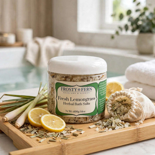 Fresh Lemongrass Herbal Bath Salts